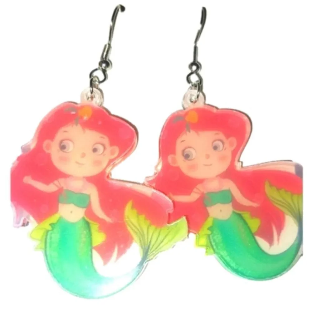 Super cute Mermaid earrings For Kids And Adults